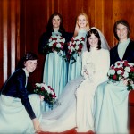 bridesmaids seated
